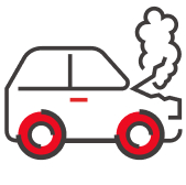  Showing damage to a car 