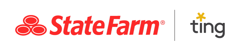 Logotipos de State Farm y Ting